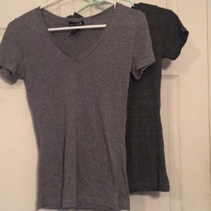 Pair of small grey tees
